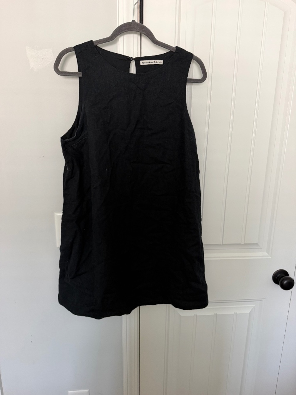 Abercrombie Black linen dress